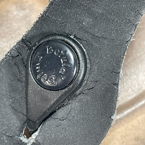 Birkenstock Gizeh Betula Black Leather Nubuck Thong Sandals Womens Sz 37 US 6 - Picture 2 of 10